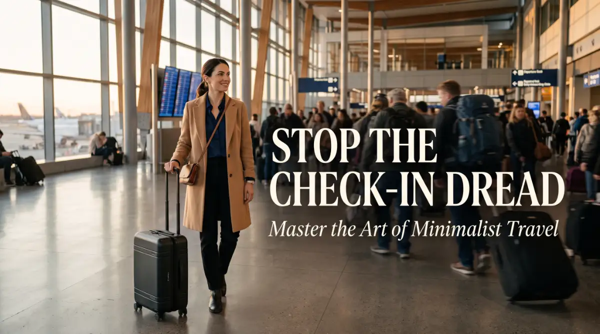 A professionally packed carry-on suitcase organized with packing cubes on a bed, showing how to pack efficiently for strict airline rules.