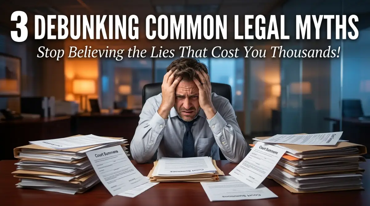 3 Legal Myths That Will Destroy Your Bank Account (Avoid These!)